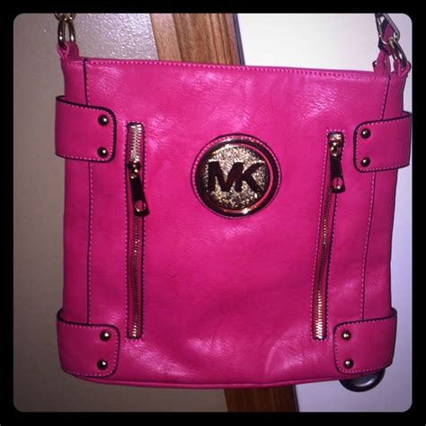 michael kors crossbody pink and gold|Michael Kors hot pink.